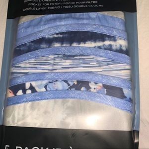 DKNY 5 Reusable Face Masks Baby Blue designs 🦋